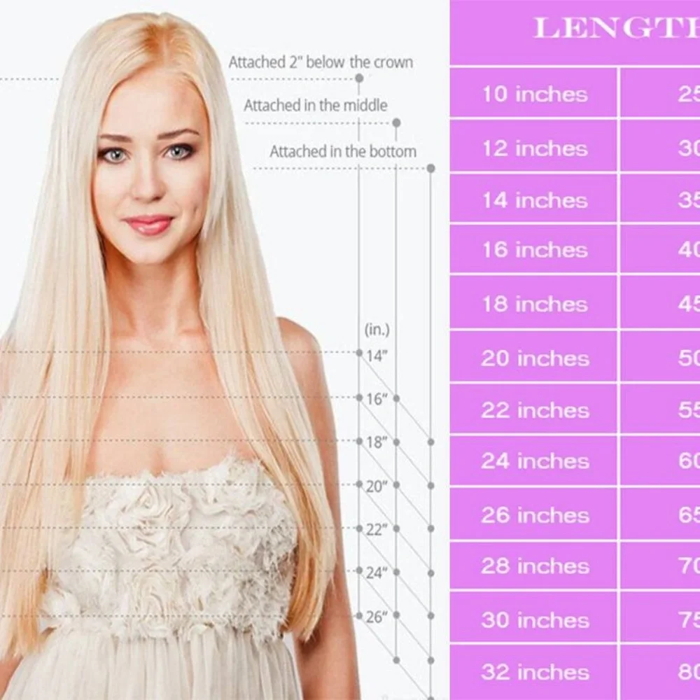 Hair Extensions 8 Pcs 18